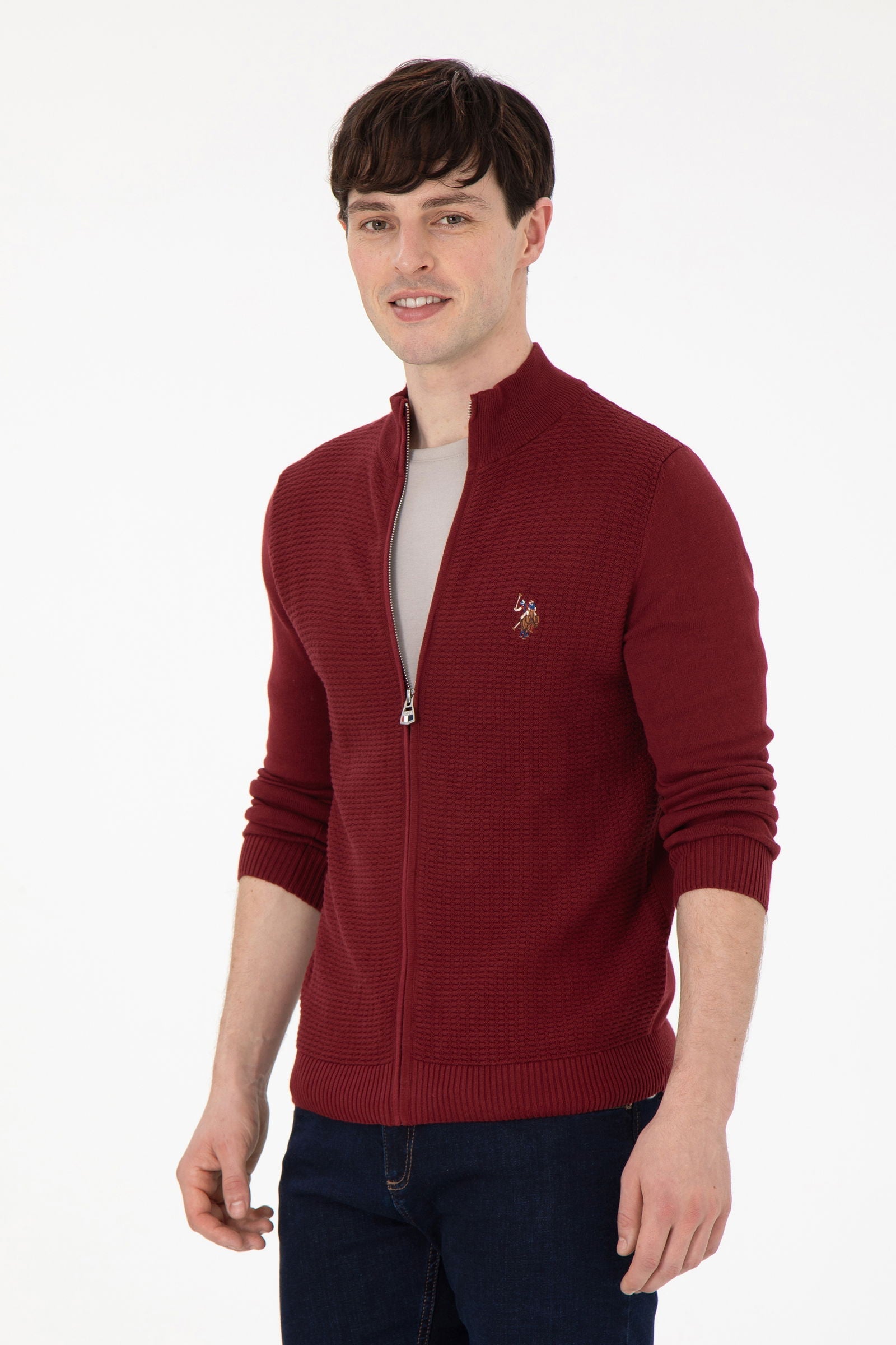 Cardigan GUNNER Burgundy