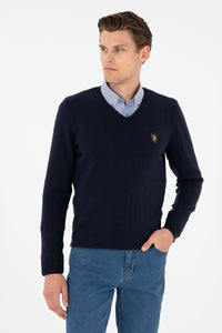 PULL HOMME TD03 NAVY-BLUE