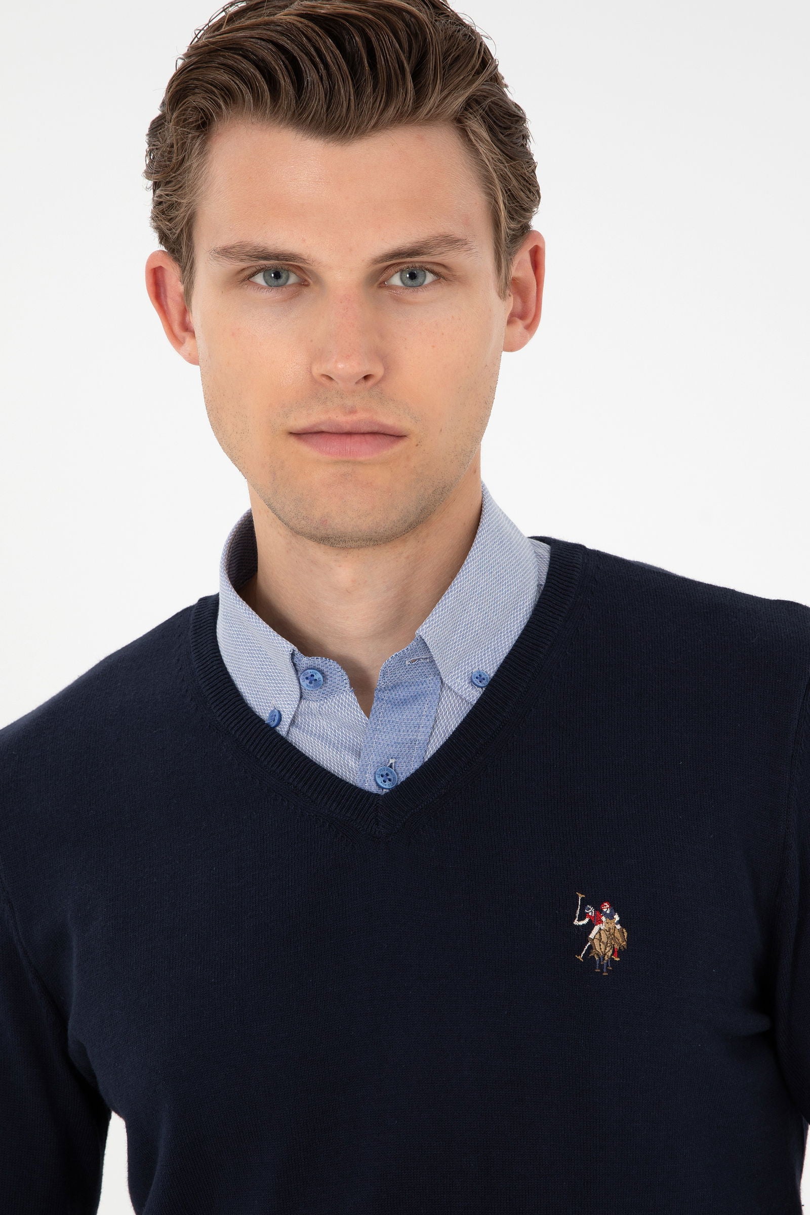 PULL HOMME TD03 NAVY-BLUE