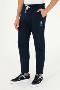 HENBIX JERSEY TROUSERS NAVY BLUE