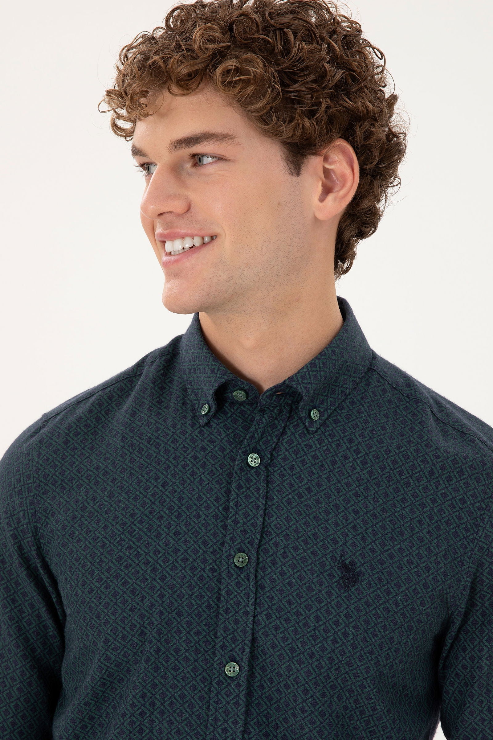 AVOSA Woven Shirt GREEN FONCE