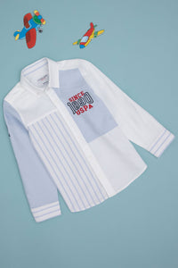 Chemise garçon bleu ciel