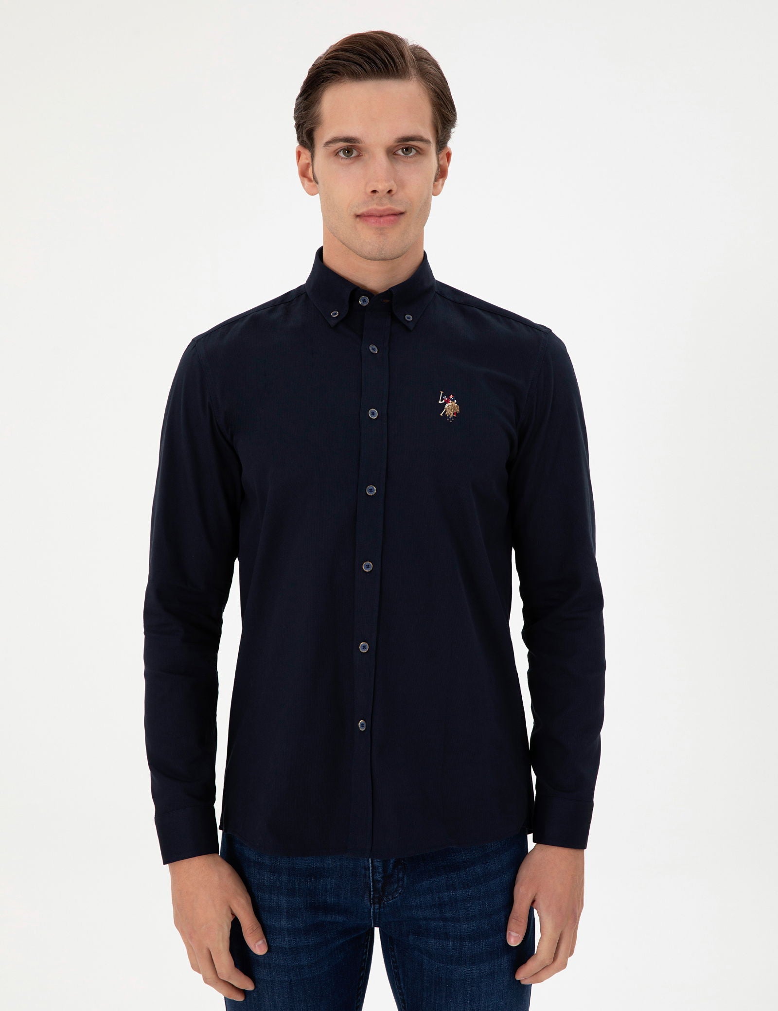 CLIMART Woven Shirt NAVY BLUE