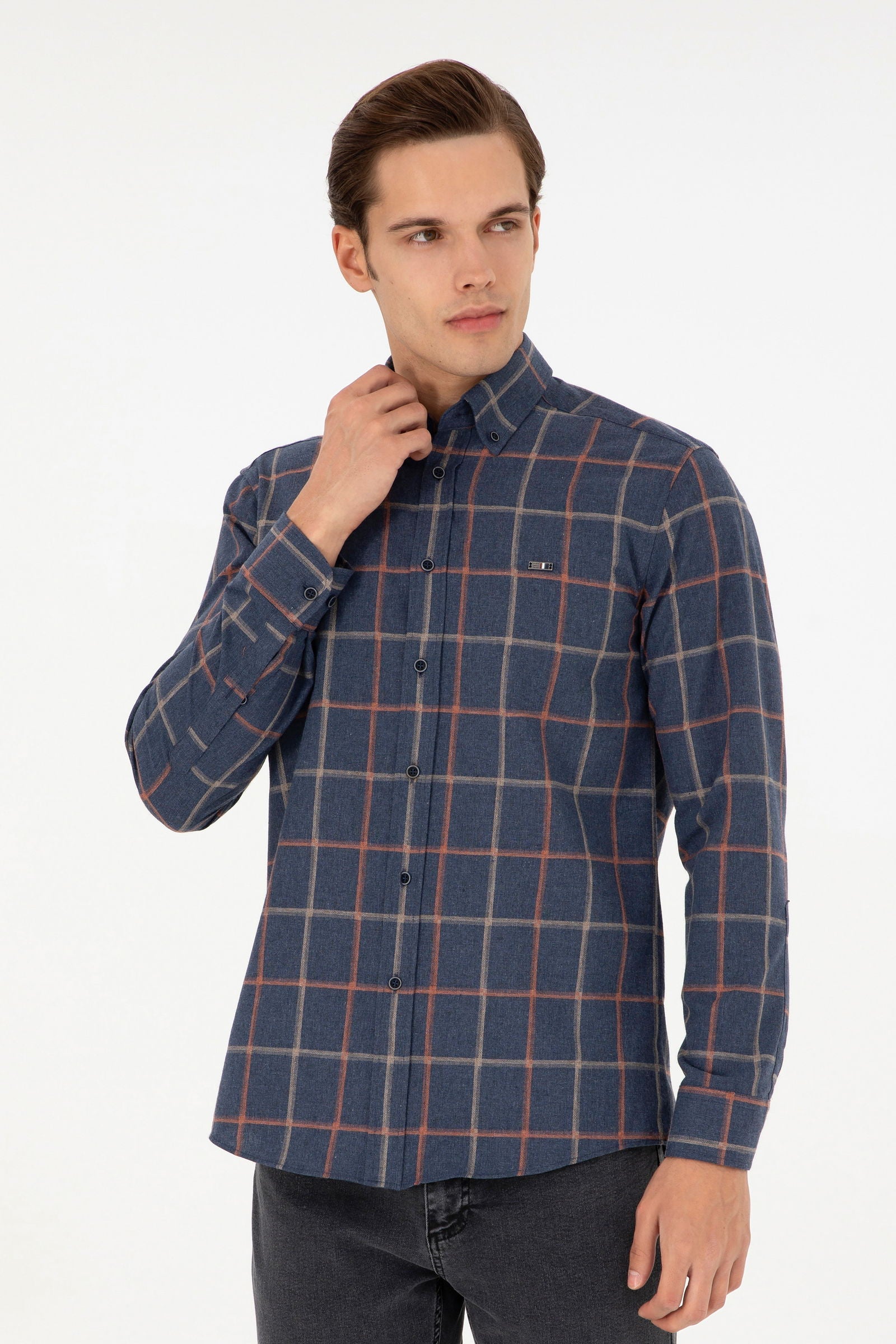 FERU Woven Shirt NAVY BLUE