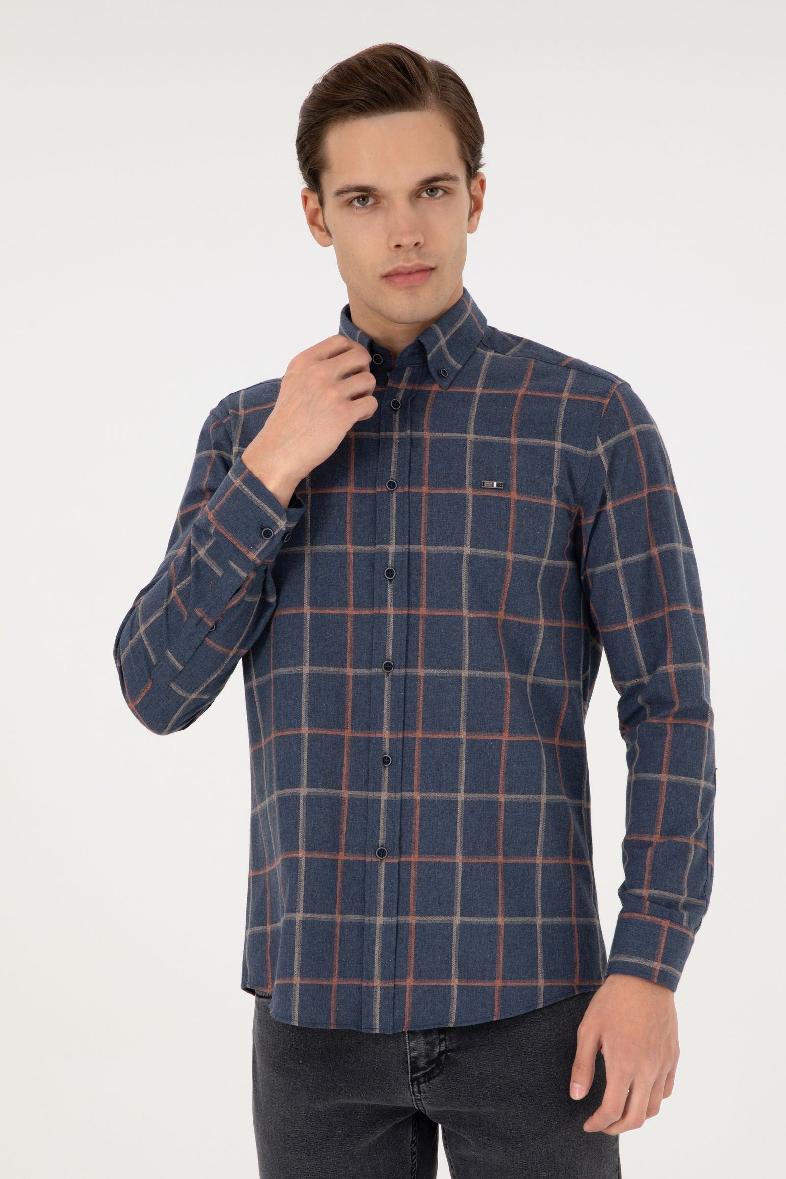 FERU Woven Shirt NAVY BLUE
