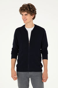 CARDIGAN HOMME CHERY KNITTED NAVY-BLUE