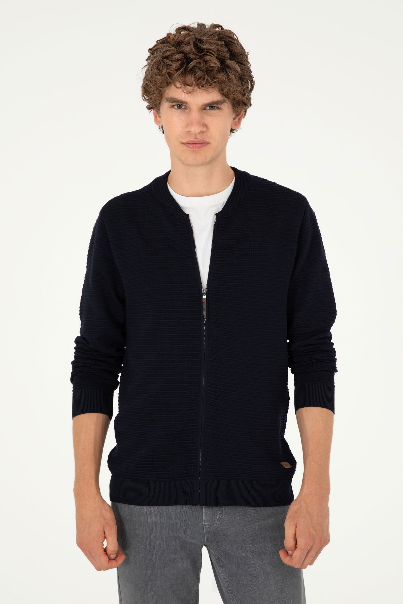 CARDIGAN HOMME CHERY KNITTED NAVY-BLUE