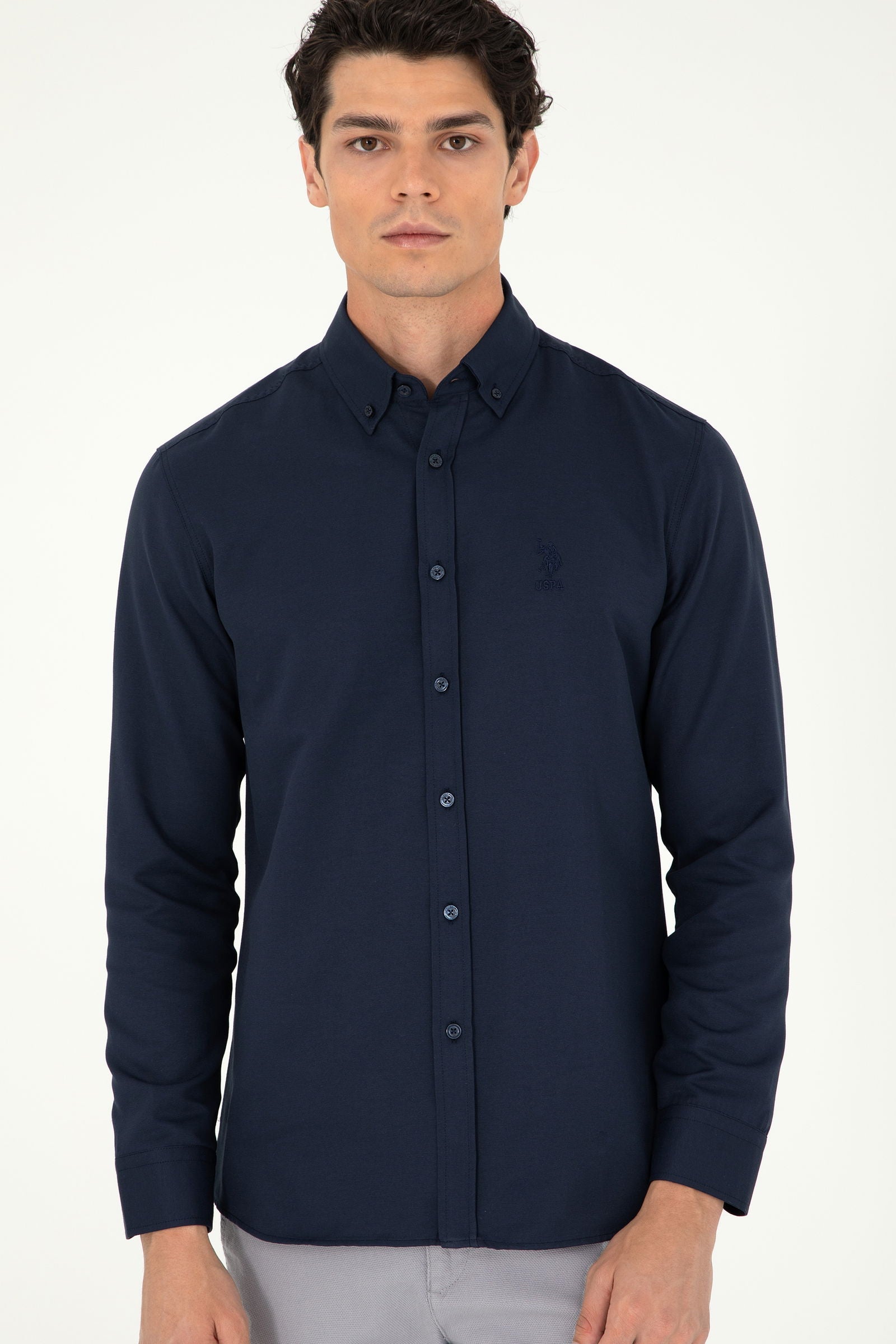 GOXREG Woven Shirt NAVY BLUE