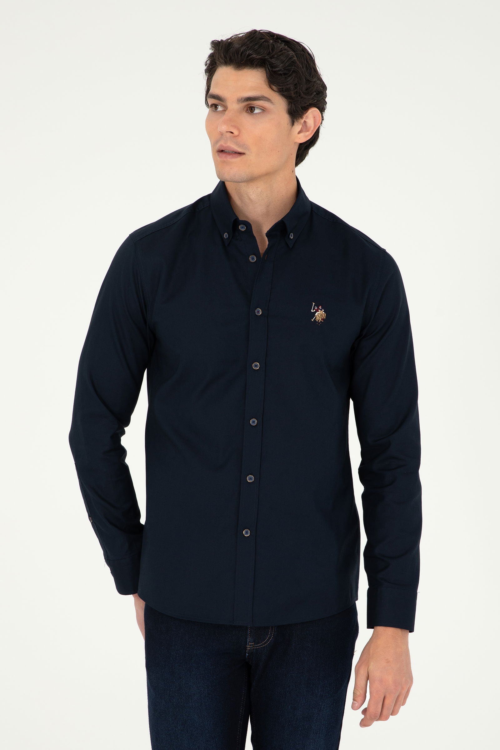CEDCOLOR Woven Shirt NAVY BLUE