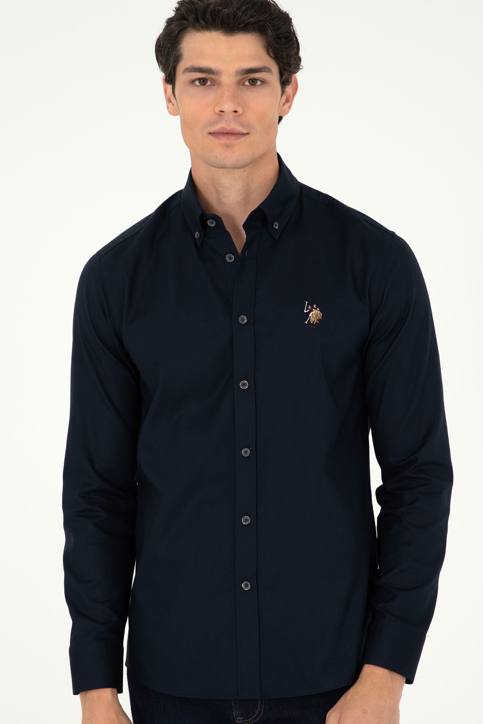 CEDCOLOR Woven Shirt NAVY BLUE