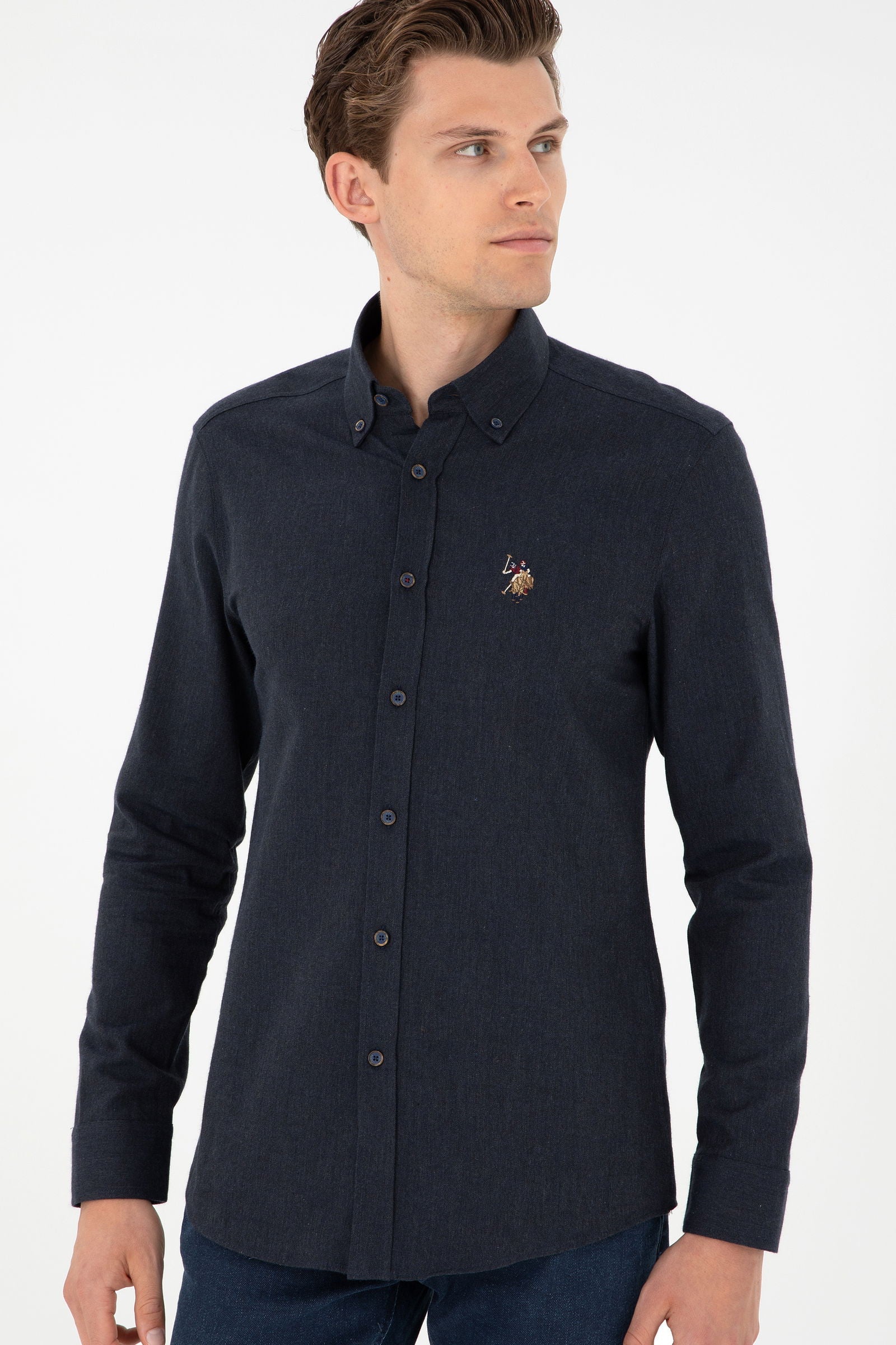 AKIS Woven Shirt NAVY BLUE