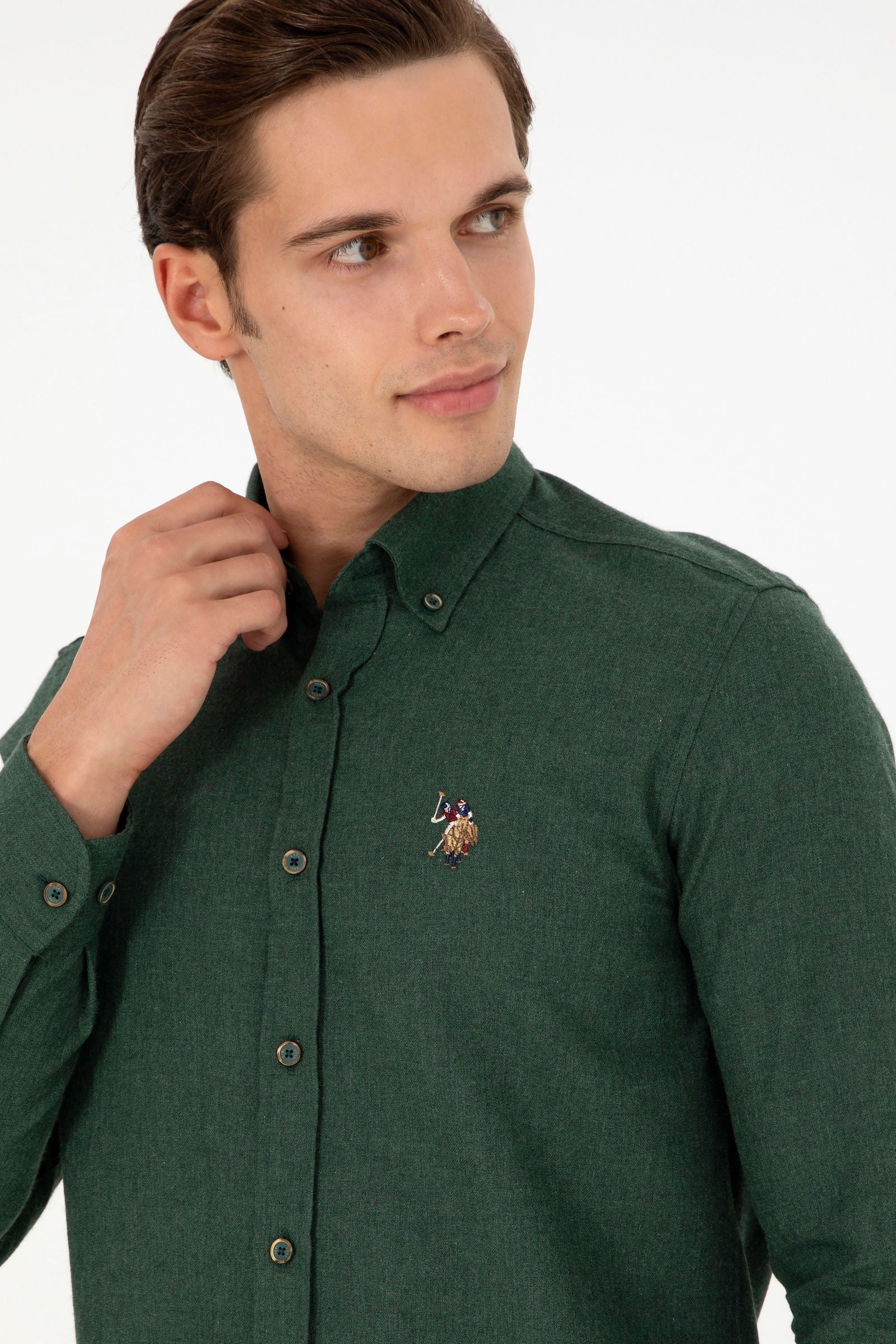 AKIS Woven Shirt GREEN FONCE
