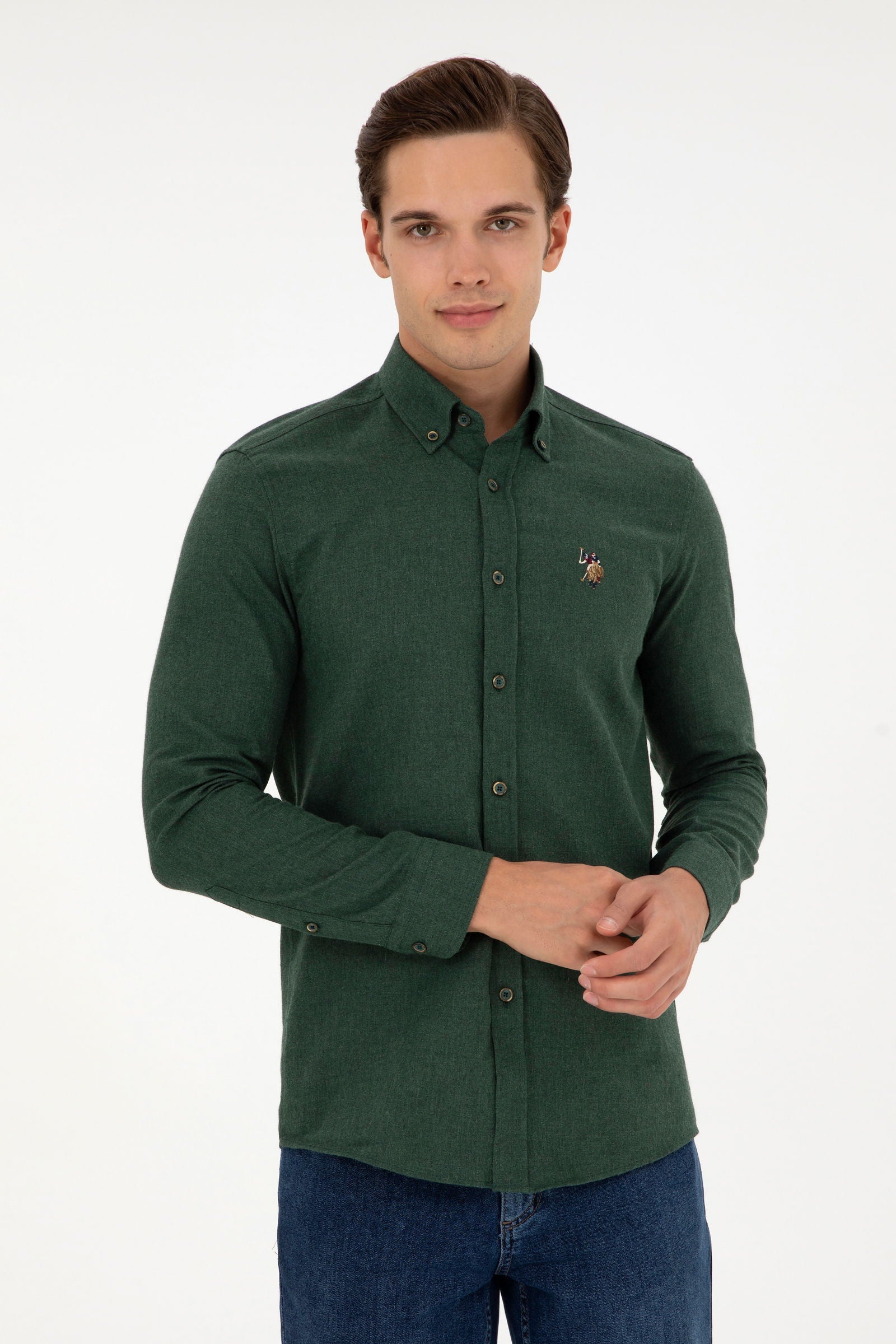 AKIS Woven Shirt GREEN FONCE