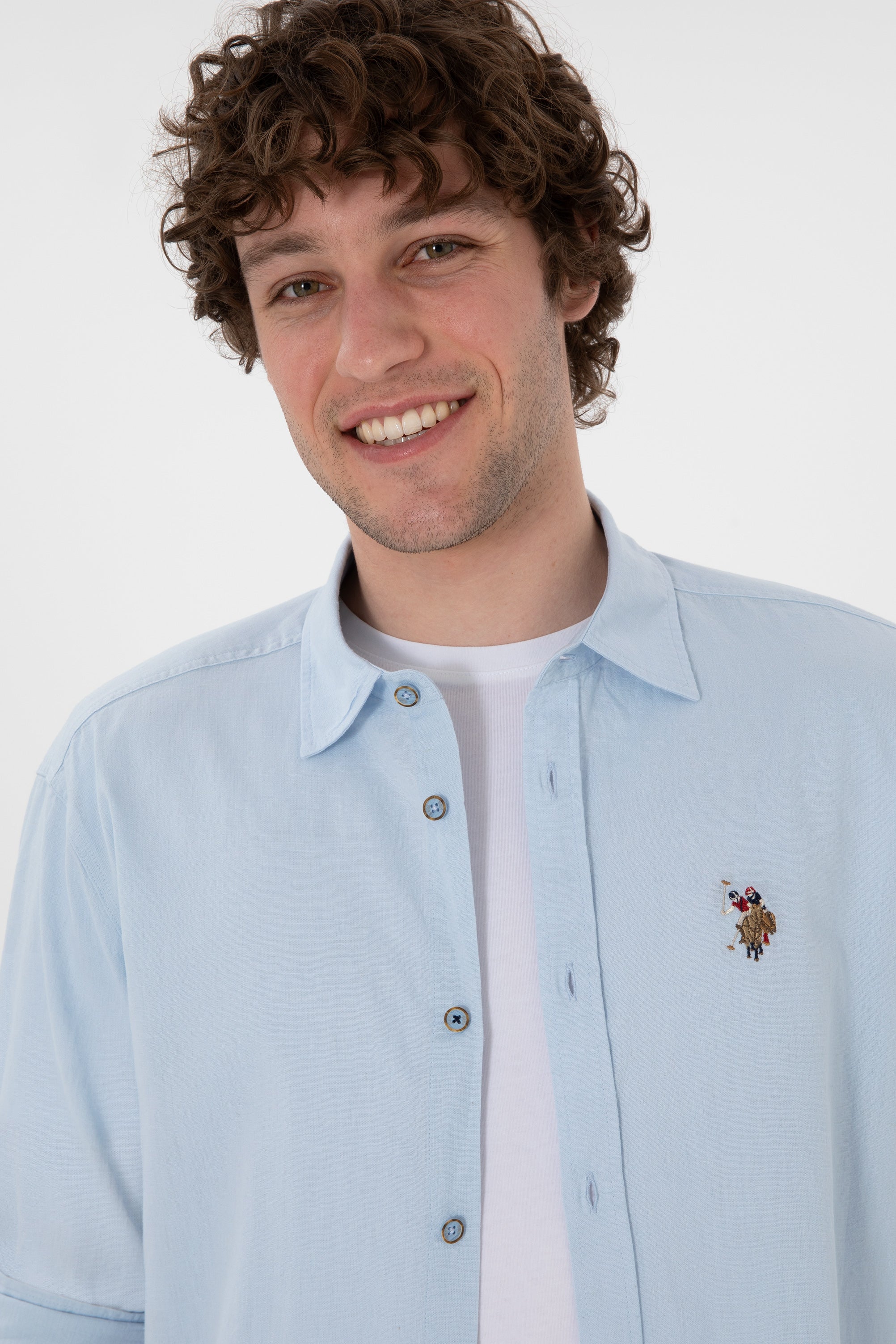 Woven Shirt ENZO LIGHT BLUE