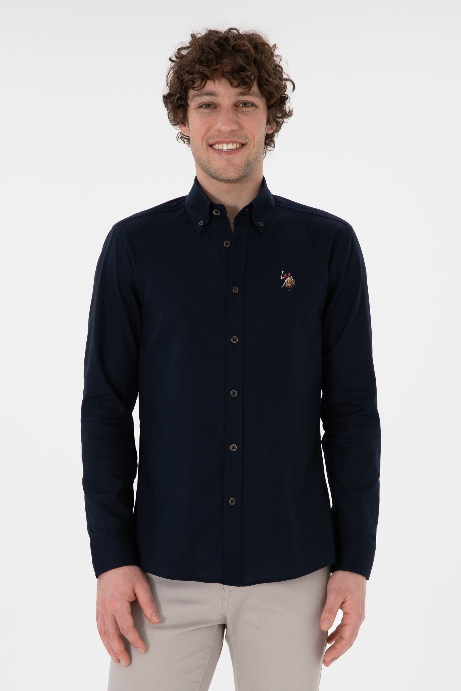 Woven Shirt CEDCOLOR NAVY BLUE