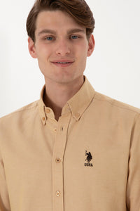 CHEMISE HOMME GOXREG CAMEL