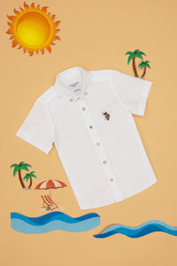 Woven Shirt ELFYKIDS WHITE