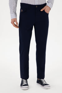 Woven casual trouser MICHES NAVY BLUE