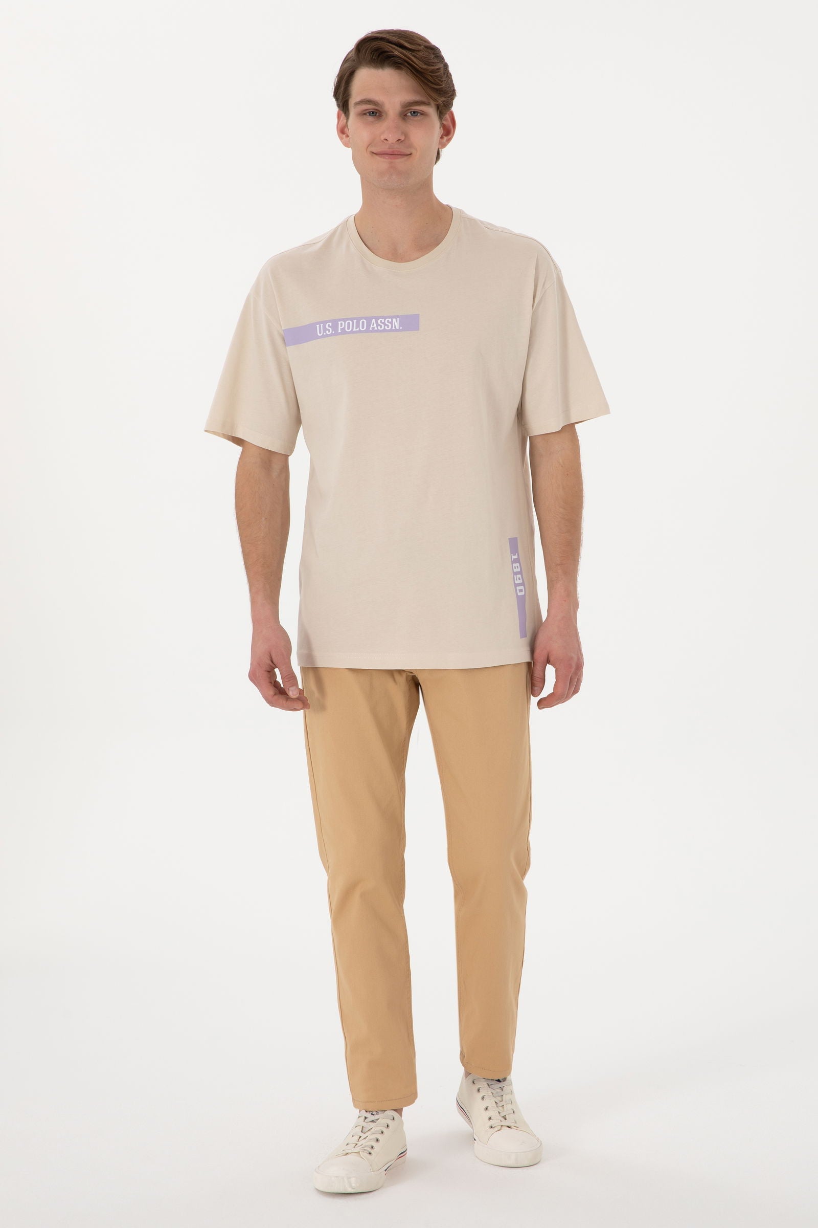 Woven casual trouser CARLOS CAMEL