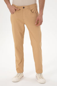 Woven casual trouser CARLOS CAMEL