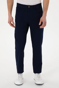 Woven casual trouser CARLOS NAVY BLUE