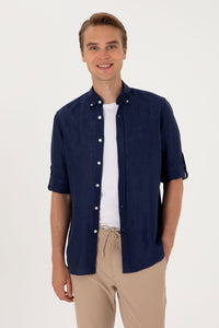 CHEMISE HOMME EX-LINO NAVY-BLUE