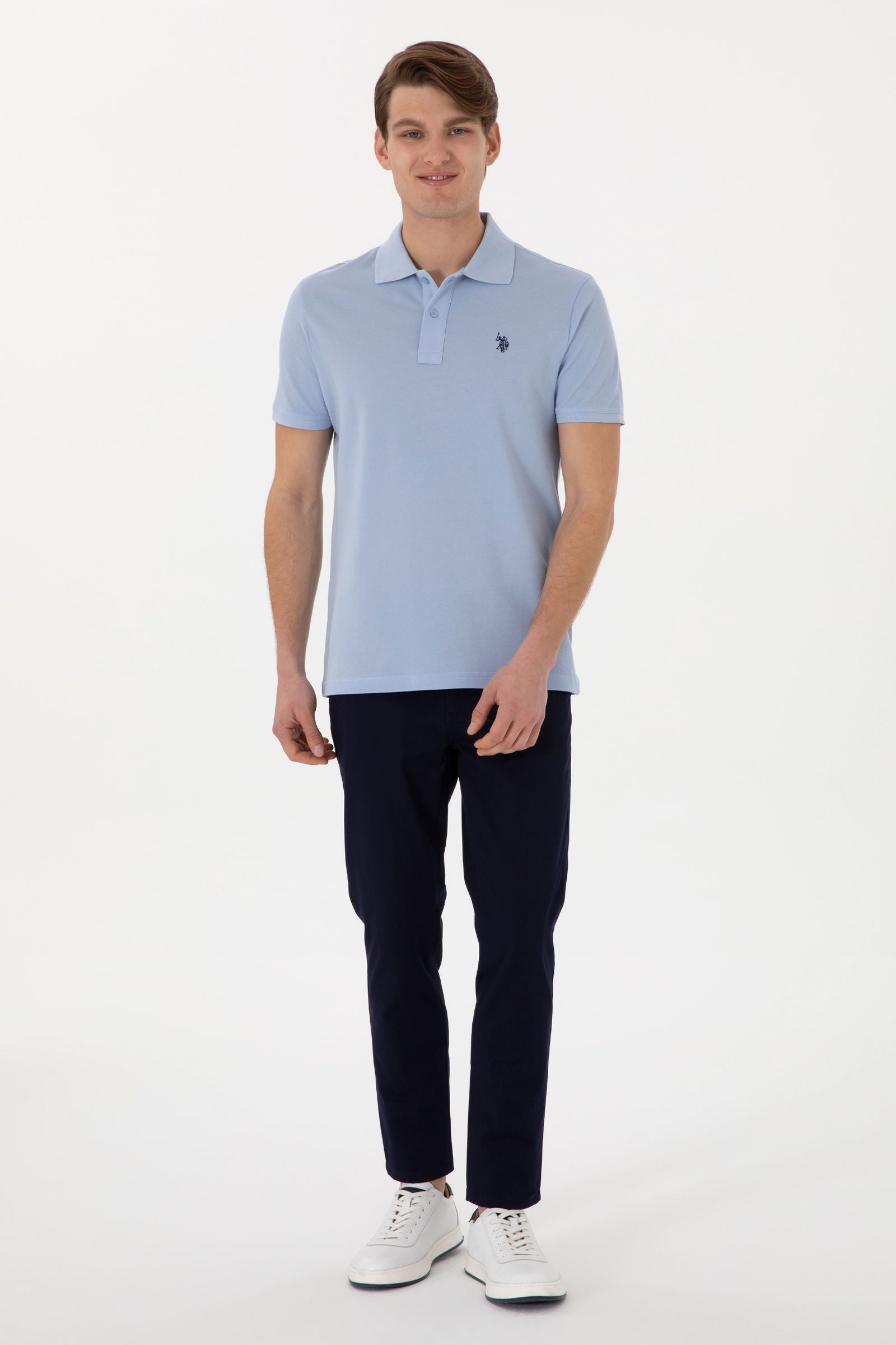 Woven casual trouser LUIS NAVY BLUE