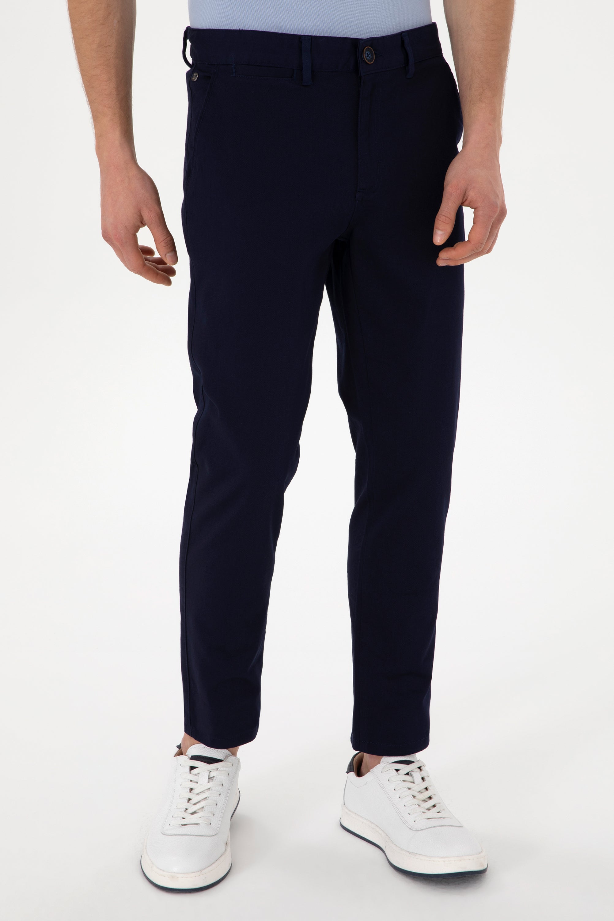 Woven casual trouser LUIS NAVY BLUE