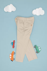Woven casual trouser GIRNOKIDS STONE