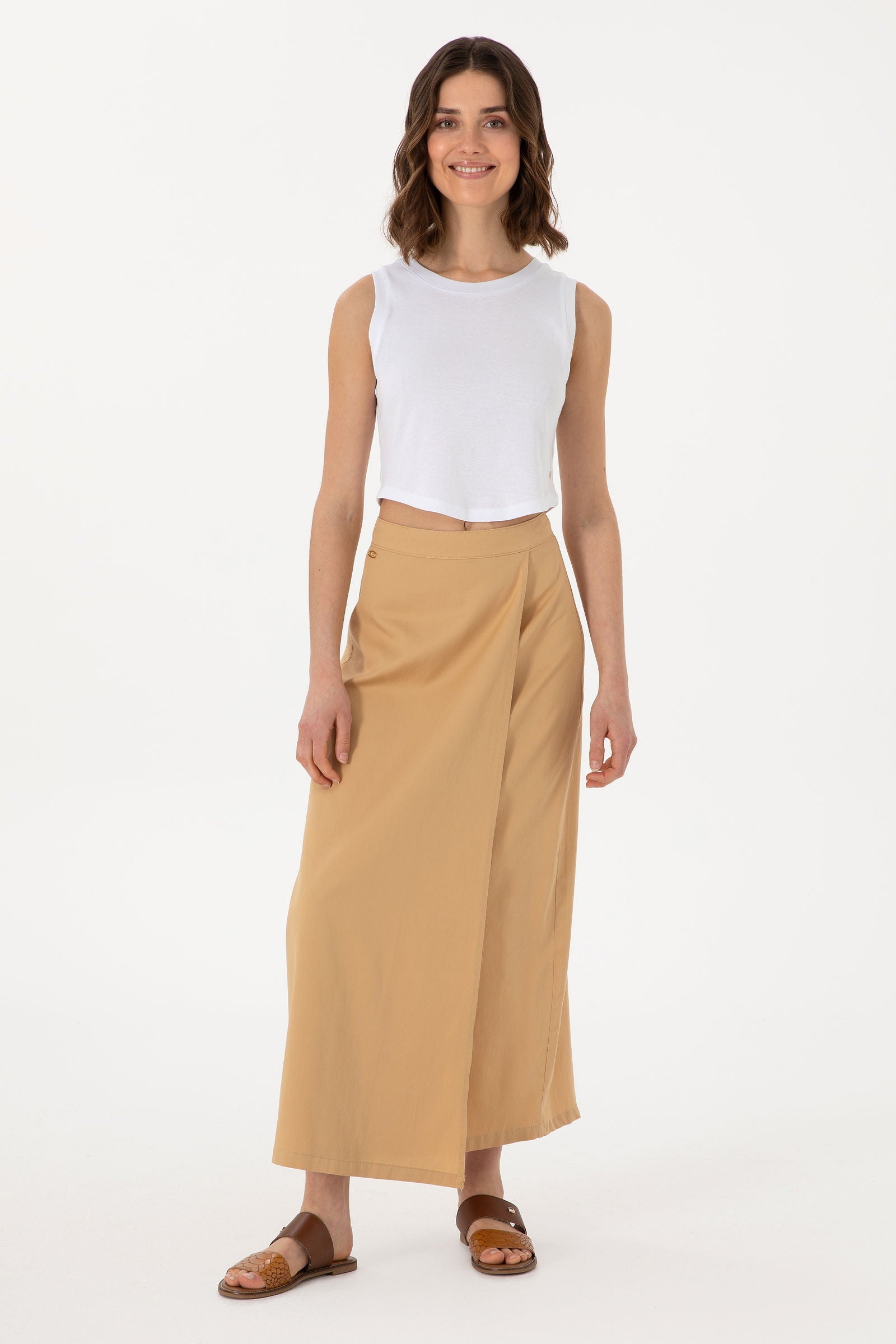 Casual skirt LUNET CAMEL
