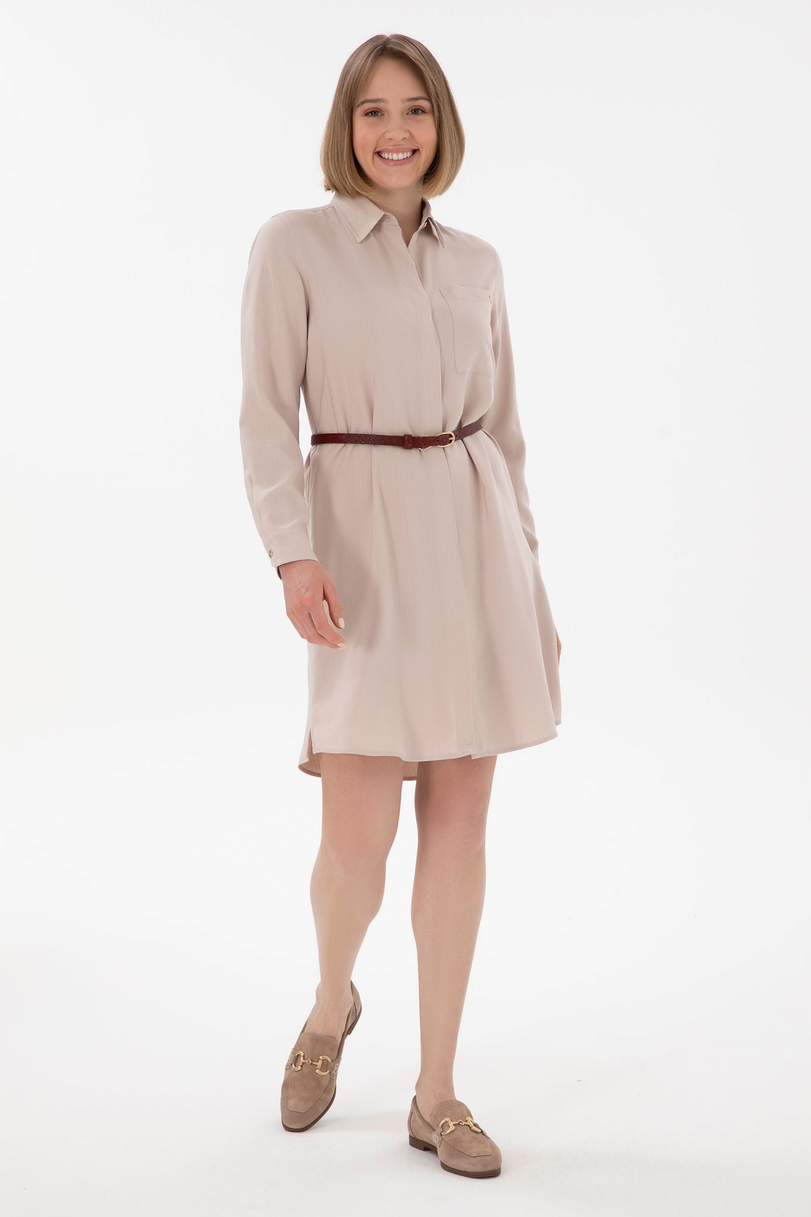 Woven Dress SIHOP SAND