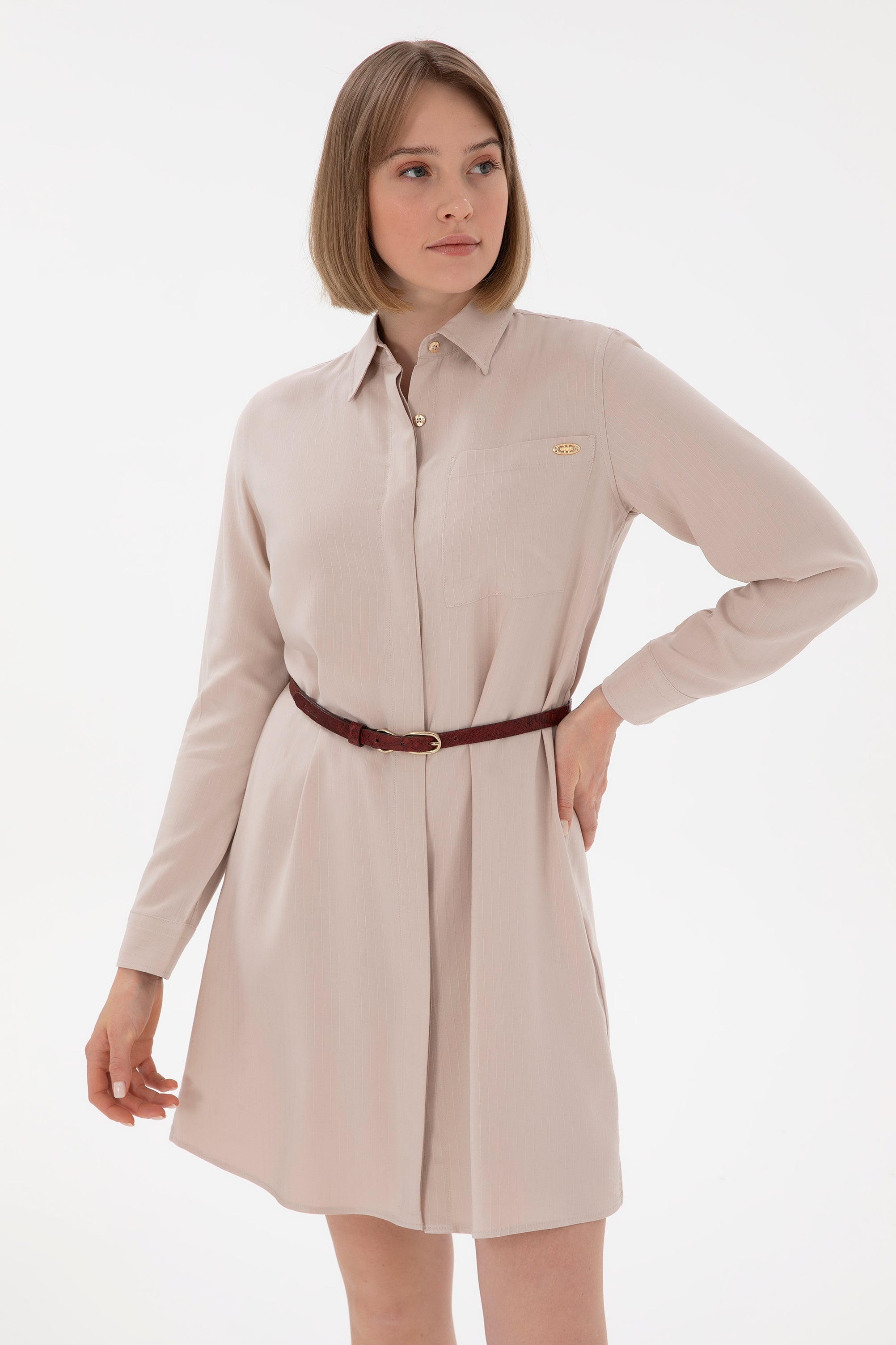 Woven Dress SIHOP SAND