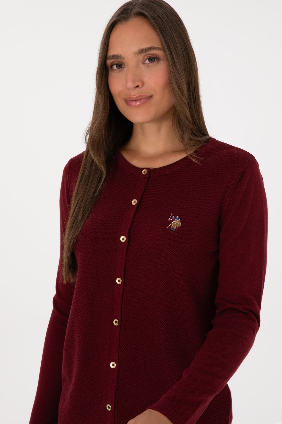 CARDIGAN FEMME CATINE BURGUBDY