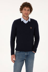 PULL HOMME TD03 NAVY BLUE