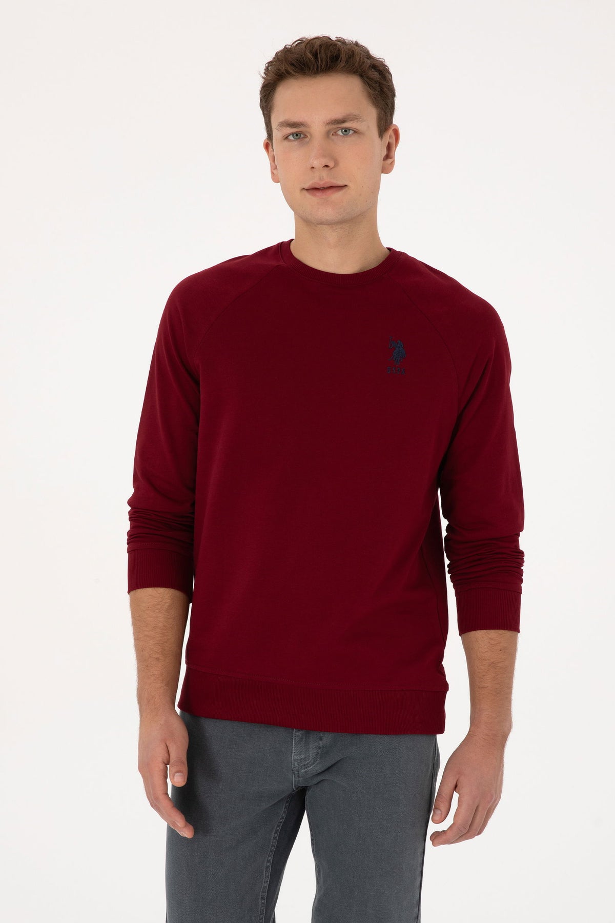 SWEAT-SHIRT  HOMME GERARDO BURGUNDY