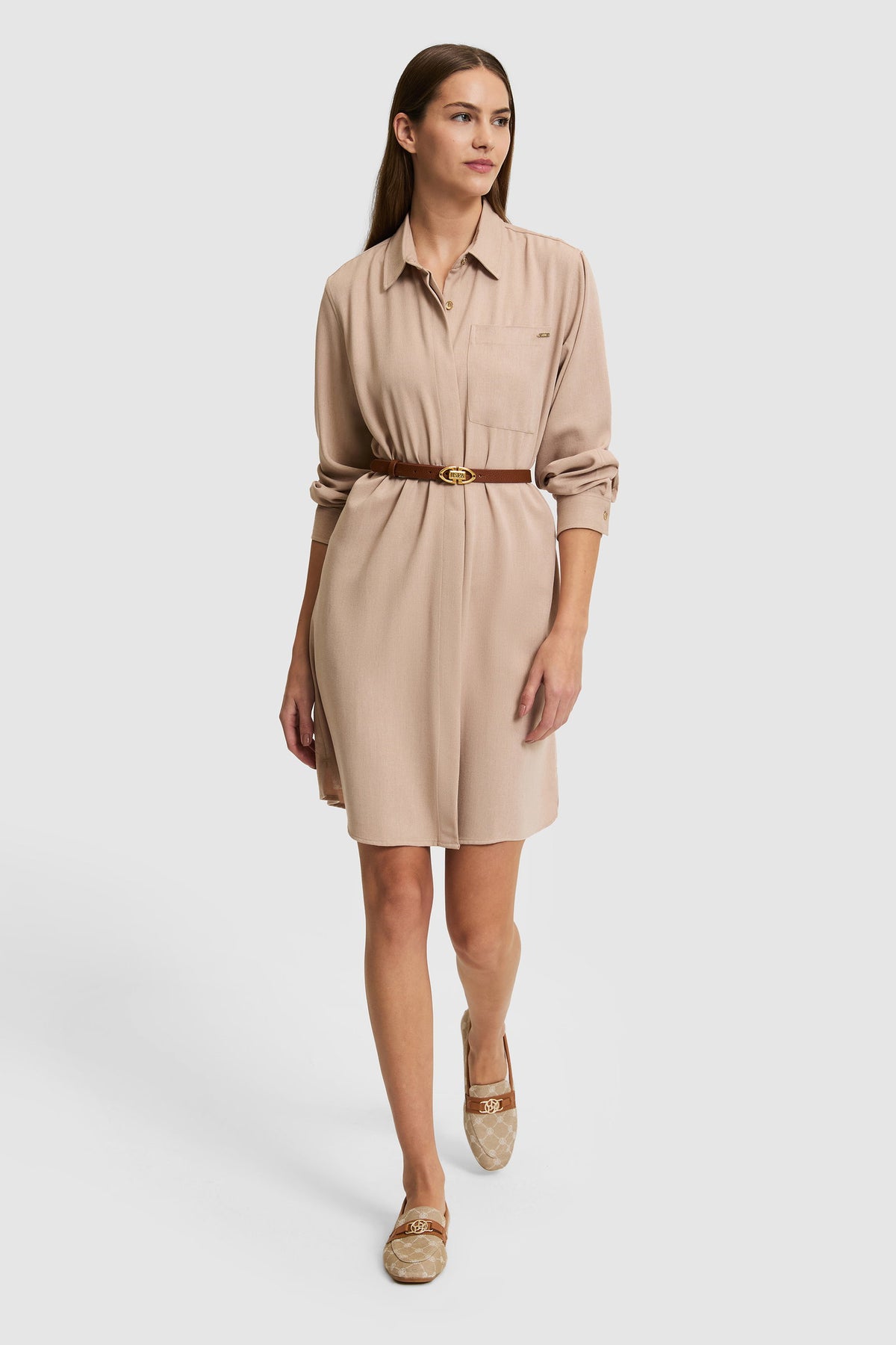 ROBE FEMME  SIHOP BROWN CAMEL