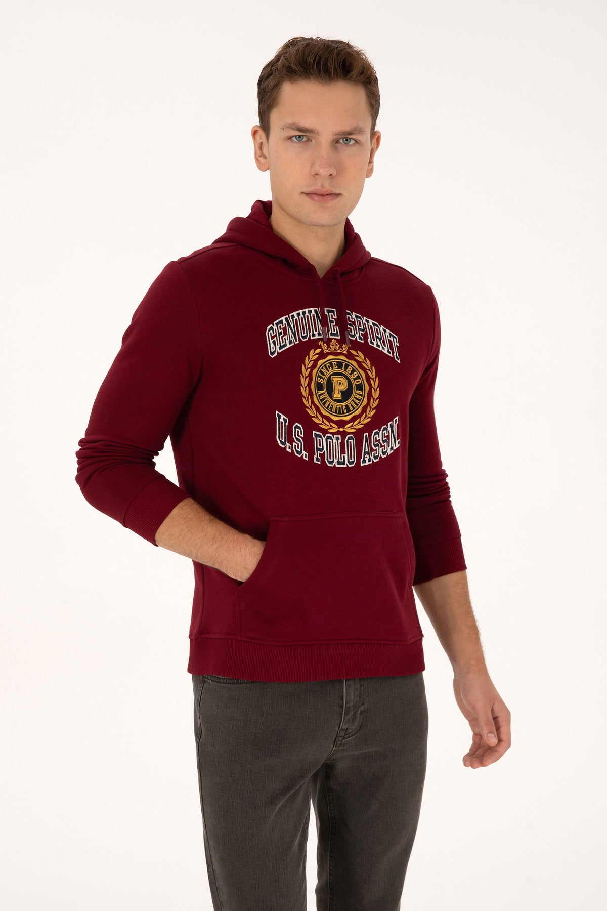 SWEAT-SHIRT  HOMME HARBERT BURGUNDY