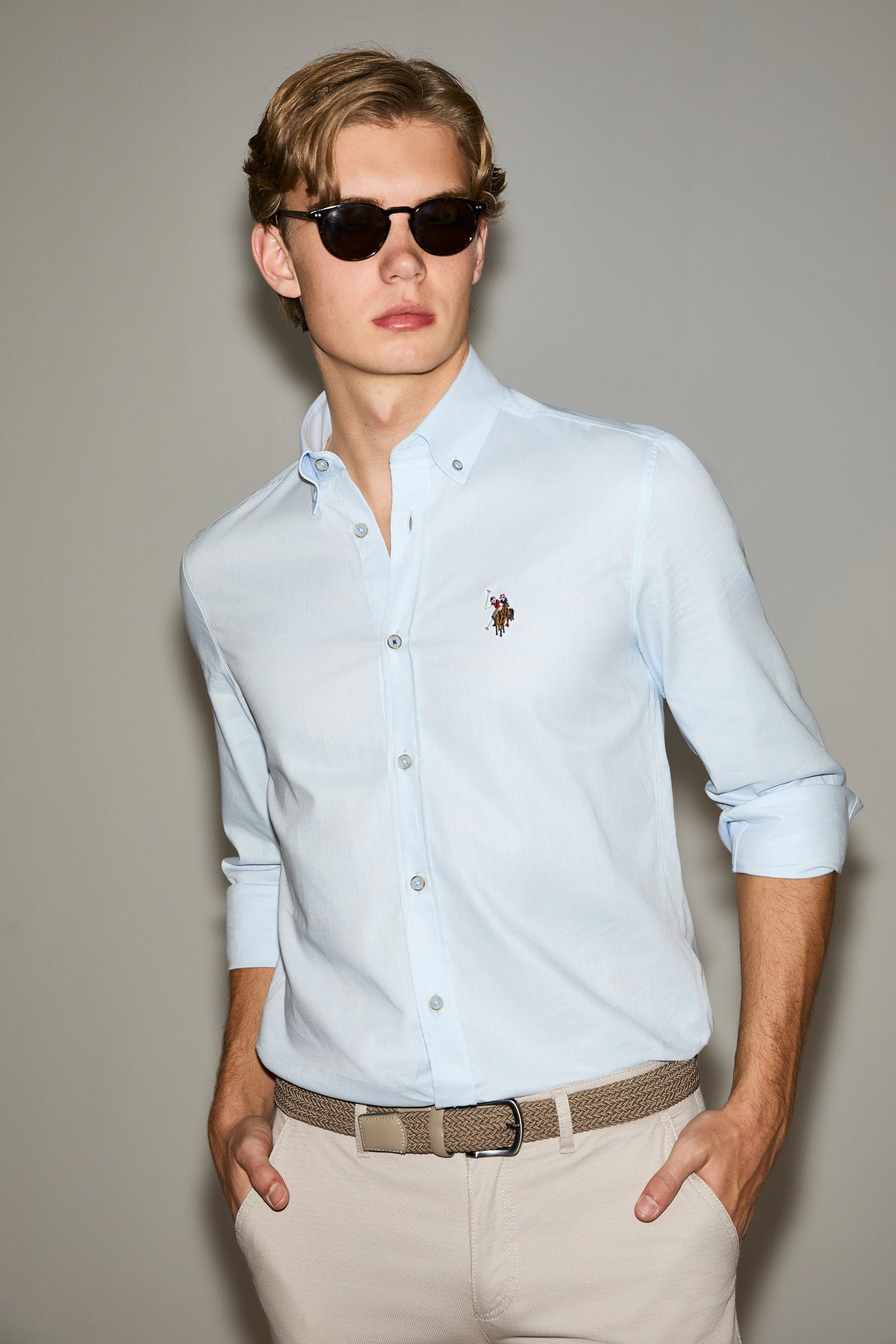 CHEMISE HOMME CEDCOLOR BLUE-LIGHT