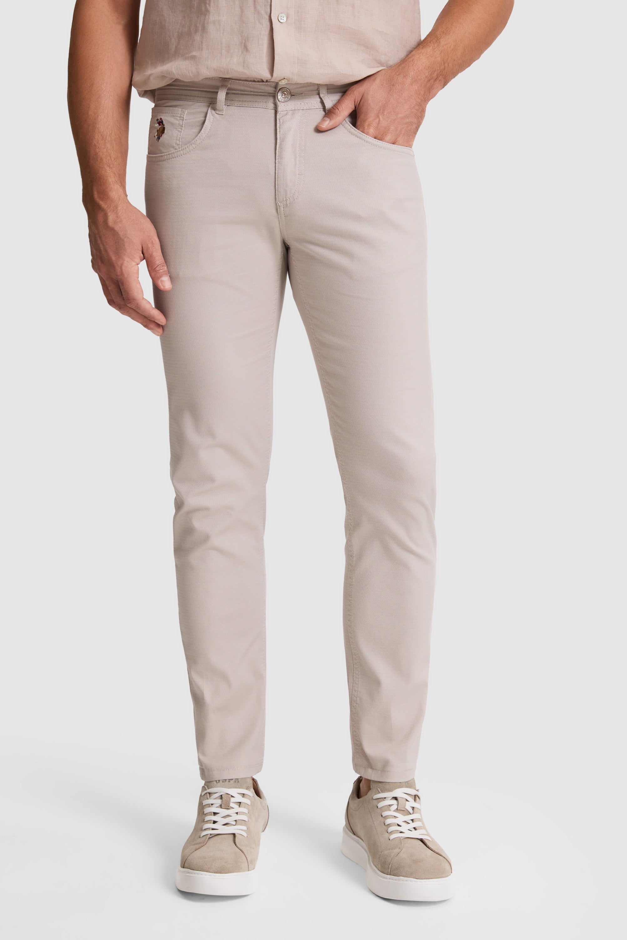 PANTALON CHINOS BASIC HOMME MICHES STONE
