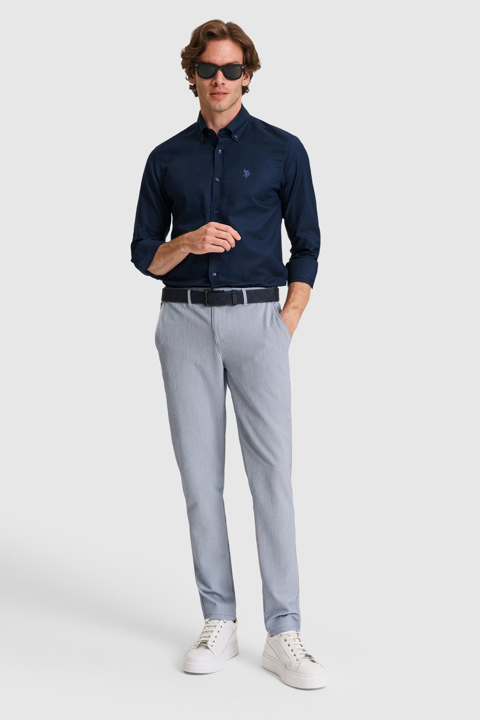 PANTALON CHINOS HOMME SEMON NAVY BLUE