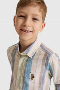 CHEMISE GARÇON LEBIKIDS BROWN CAMEL