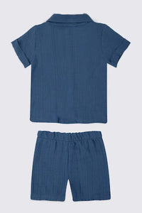 ENSEMBLE BEBE 02 PIECES BLUE