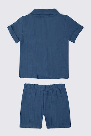 ENSEMBLE BEBE 02 PIECES BLUE