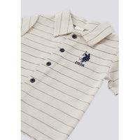 ENSEMBLE BEBE 02 PIECE CREME-BLUE