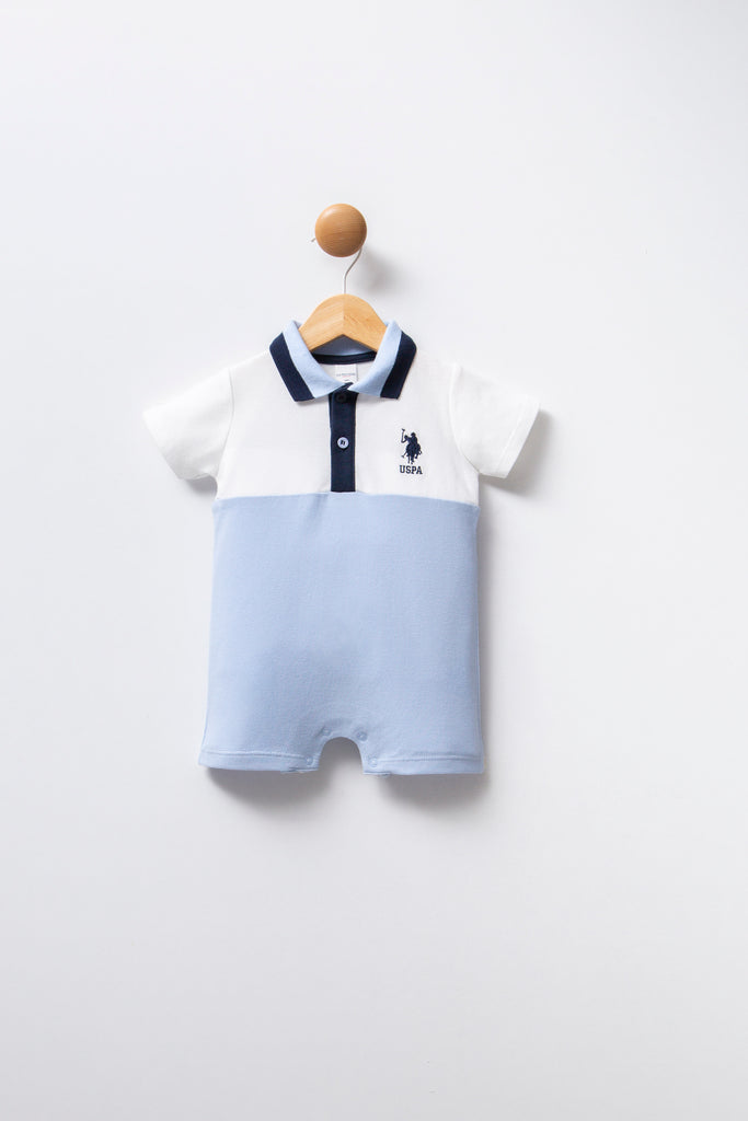 ENSEMBLE BEBE 01 PIECE WHITE-BLUE