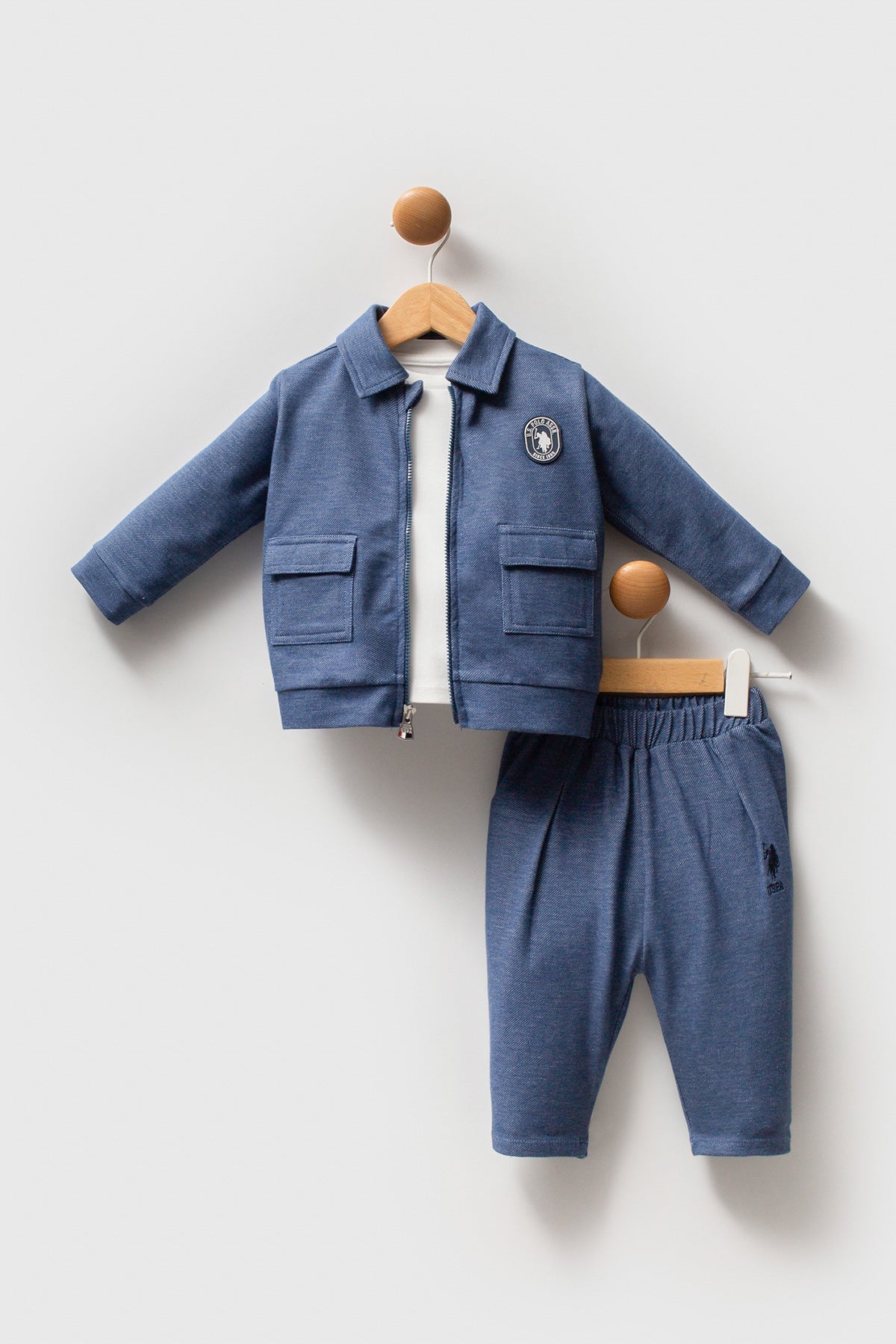 ENSEMBLE BEBE 03 PIECES BLUE