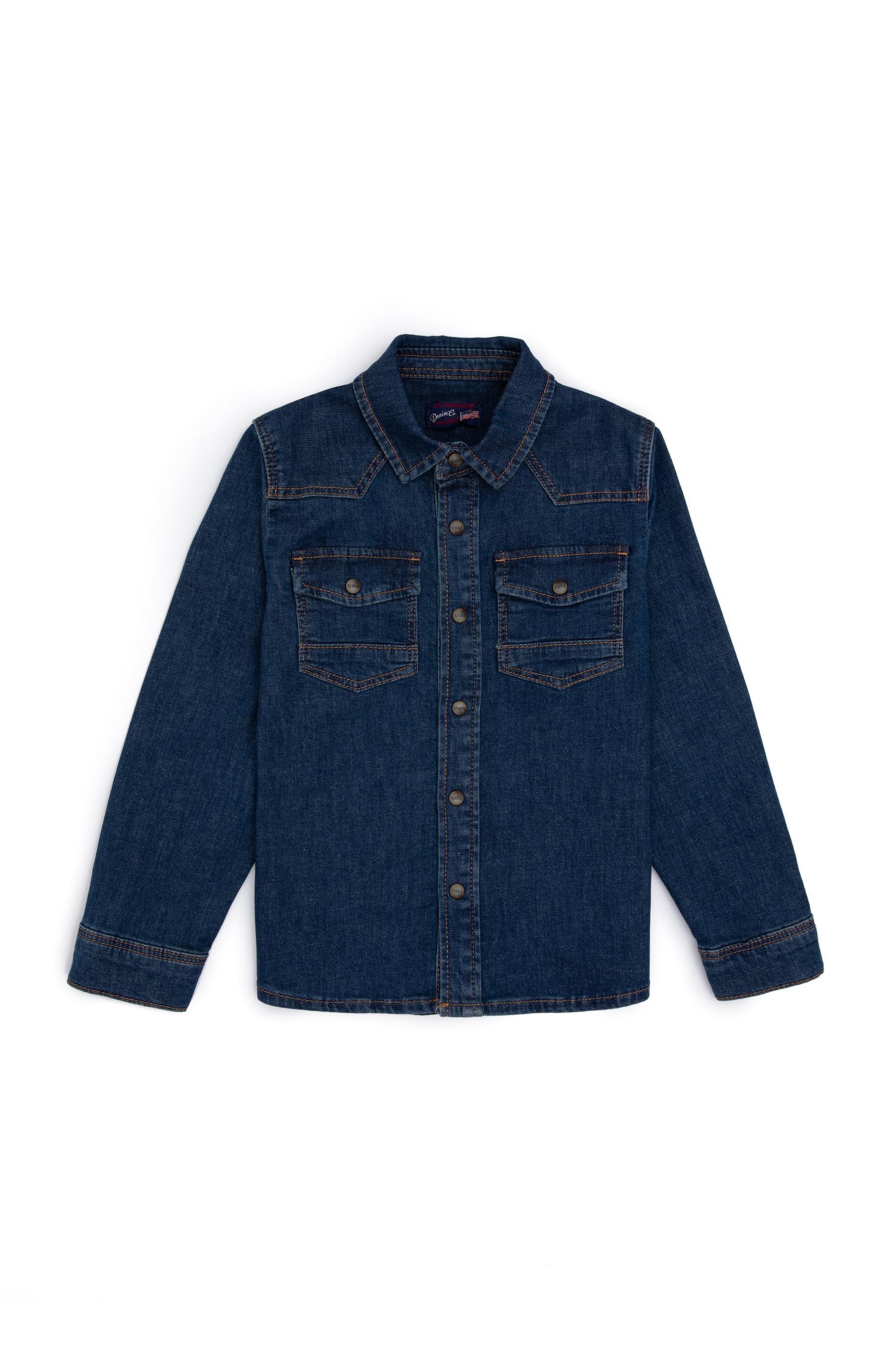 CHEMISE GARCON EN JEAN BLUE-MOYEN