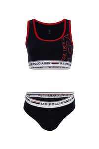 BUSTIER SHORT SET FEMME NAVY-BLUE