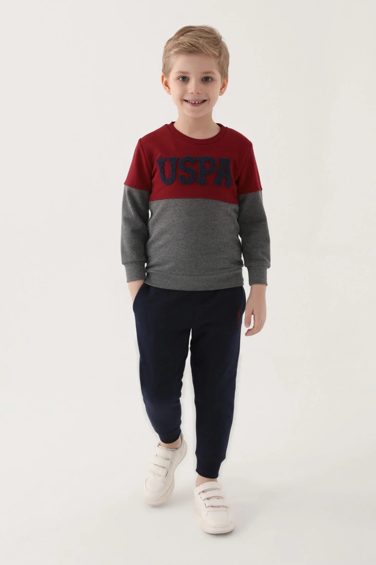 ENSEMBLE GARCON MELANGE BURGUNDY