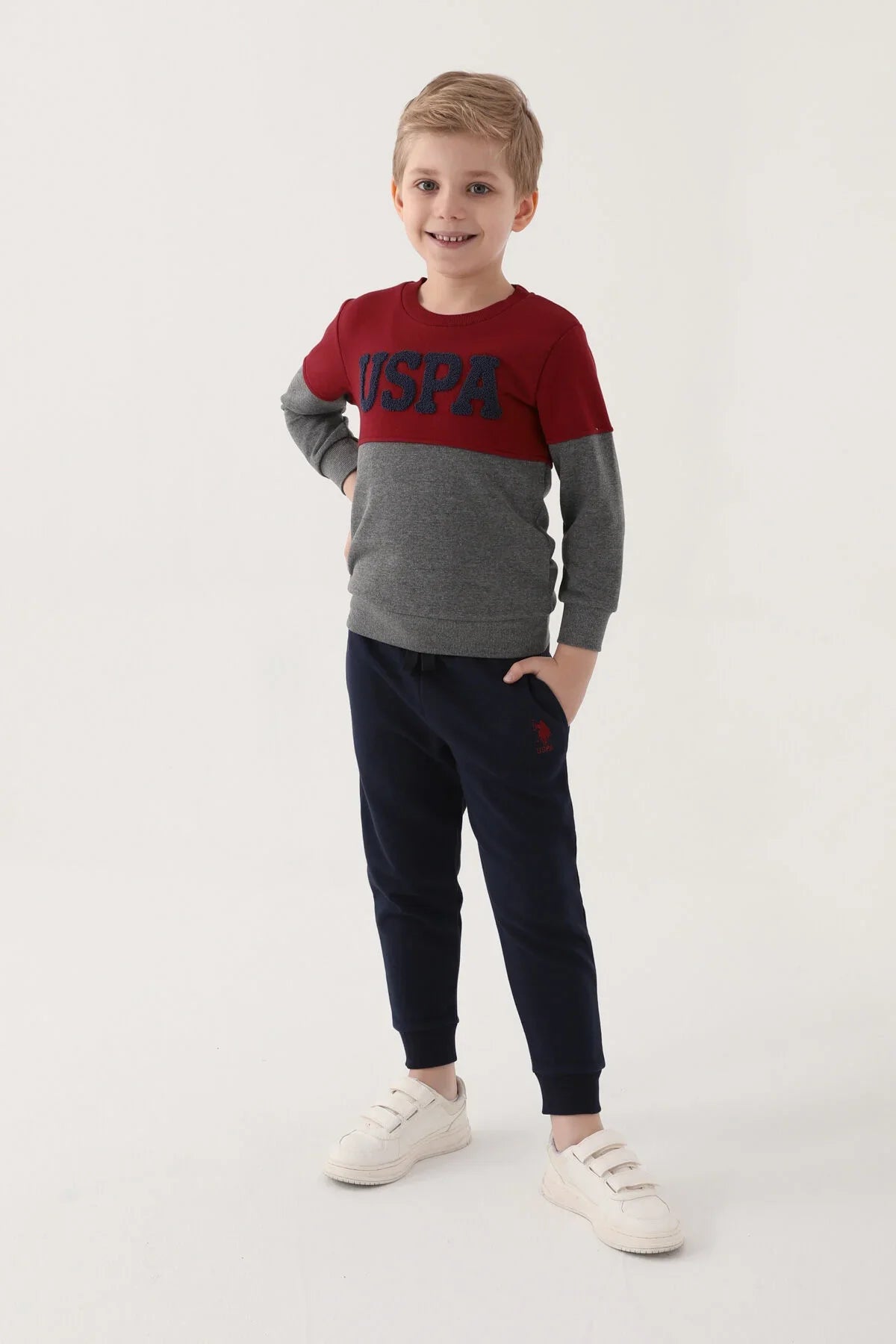 ENSEMBLE GARCON MELANGE BURGUNDY